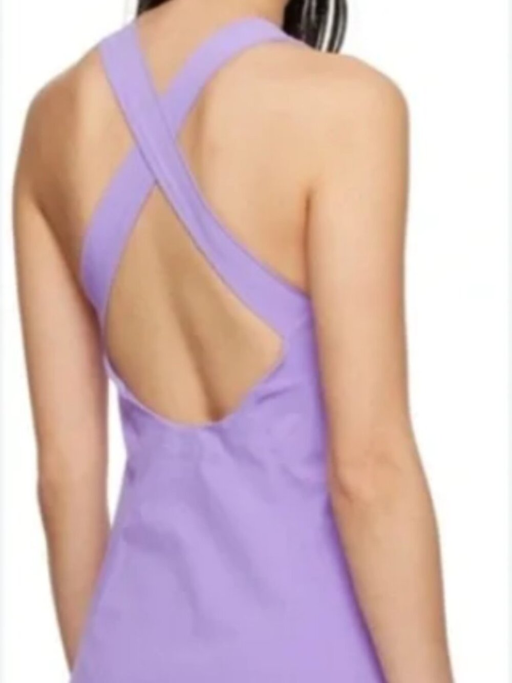 Outdoor Voices Cross Back Exercise Dress Orchid Purple Shorts Liner